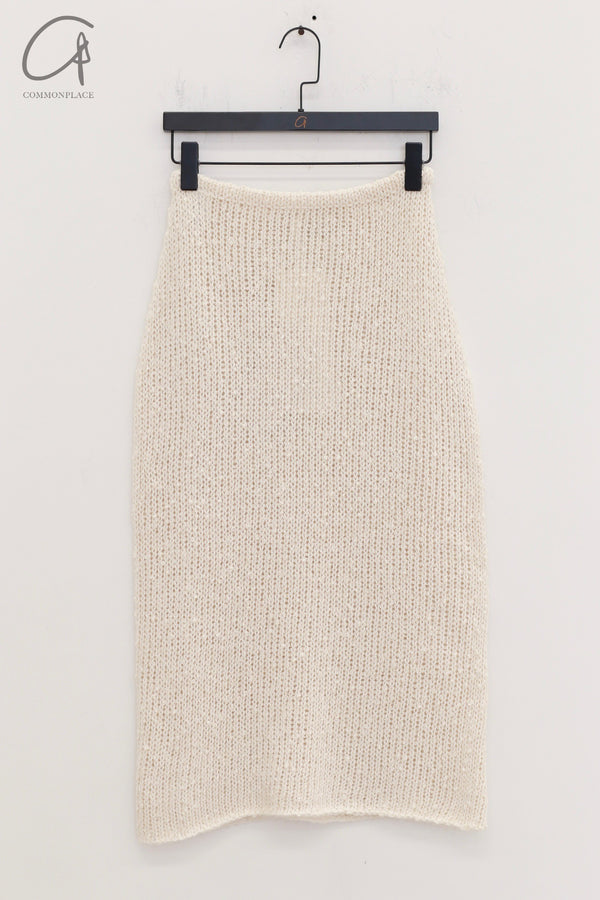 SWAYING 24 Autumn and Winter Thick Seamless Straight Skirt SW-SW24AW3B02-BAI White